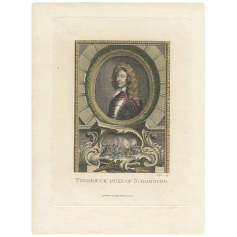 Portrait of Friedrich Hermann, 1st Duke of Schönberg by Ryder, circa 1775