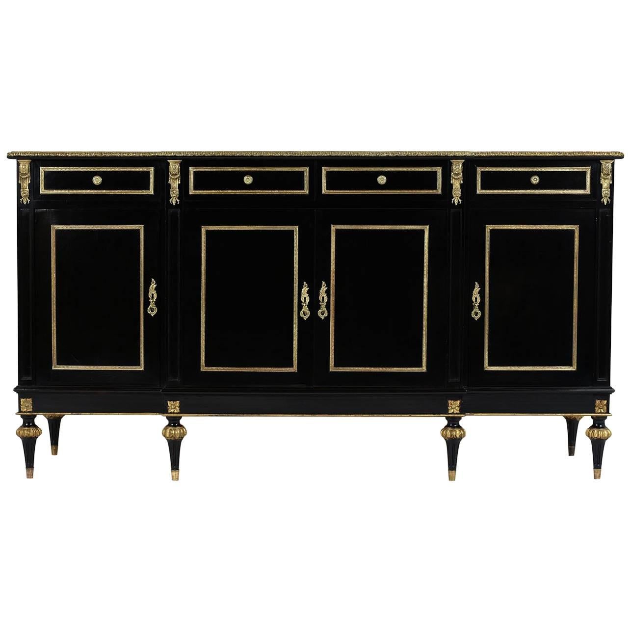 Louis XVI-style Ebonized Buffet