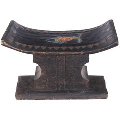 Fine Old Inlaid African Stool