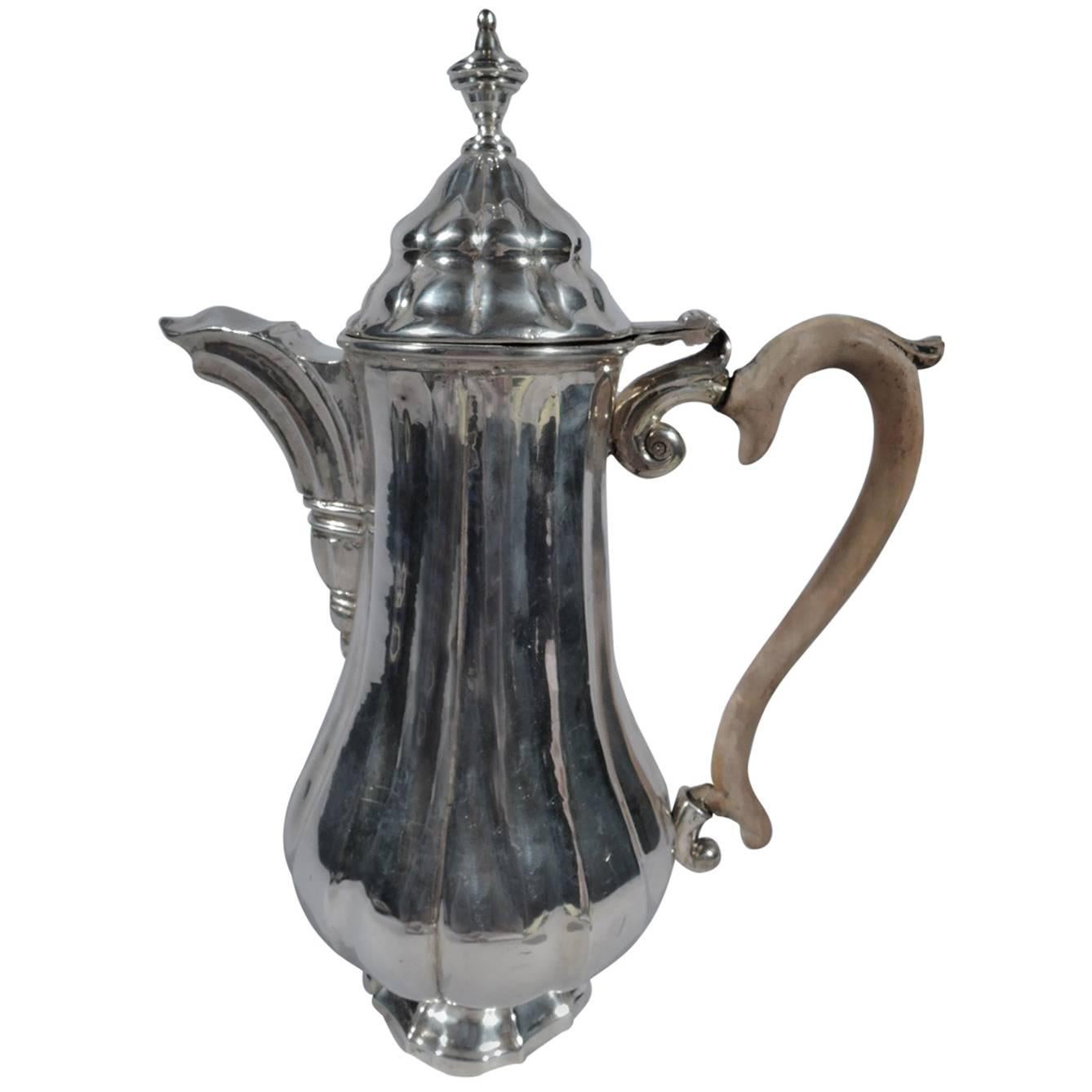 Antique Italian Silver Coffeepot in 18th Century Style