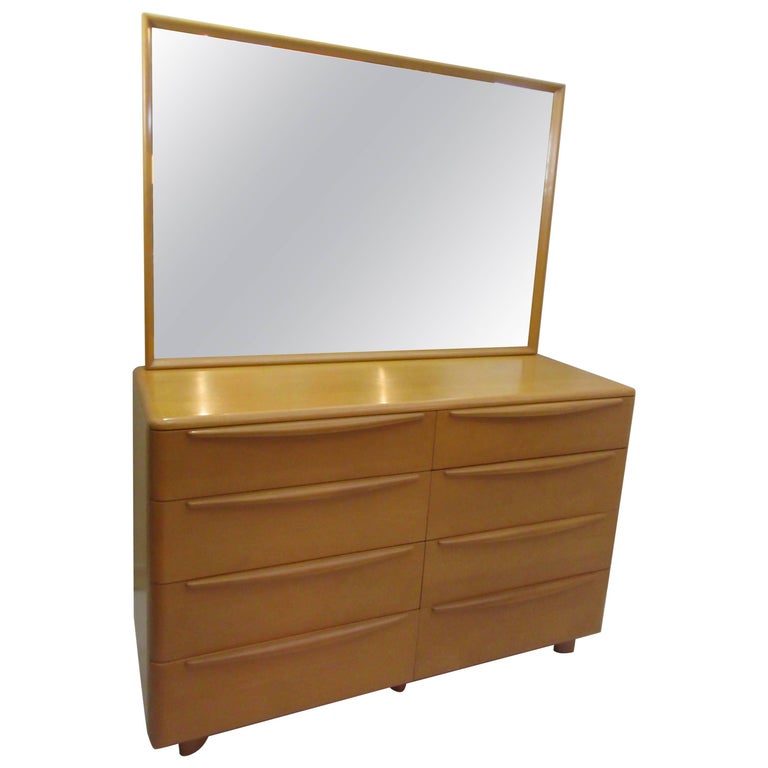 Heywood Wakefield Encore Dresser with Mirror at 1stDibs