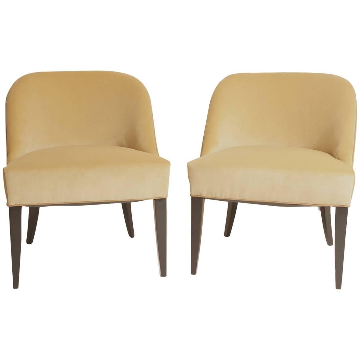 Pair of Jean Pascaud Modern Chairs, circa 1940