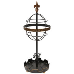 Portaombrelli vintage Tole Fleur de Lys