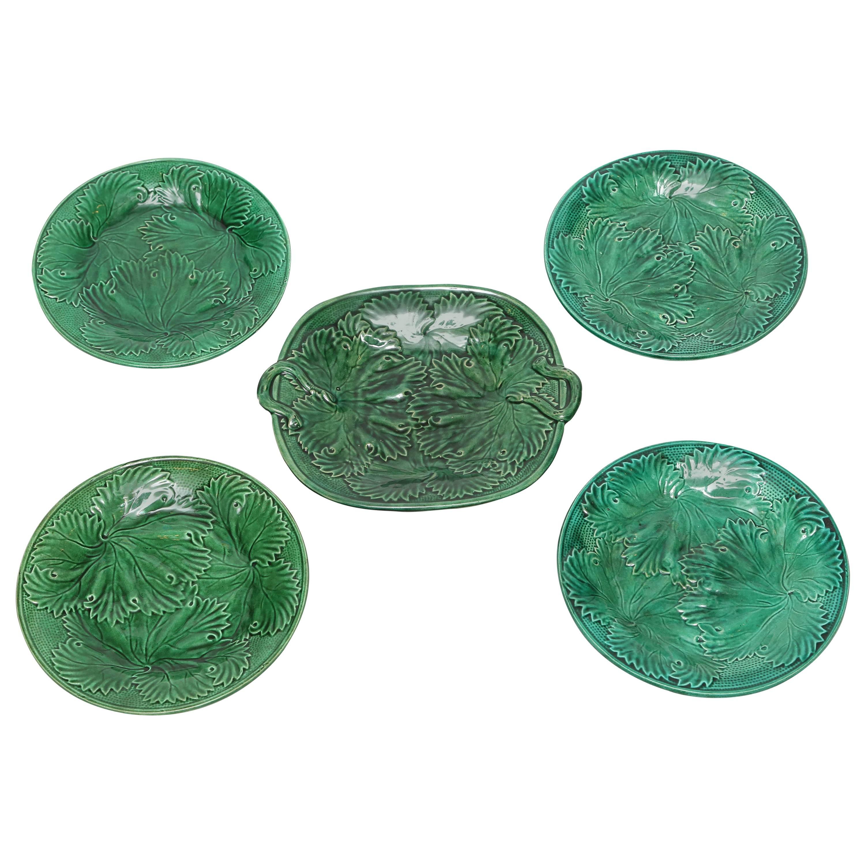 Set of 19th Century English Majolica For Sale