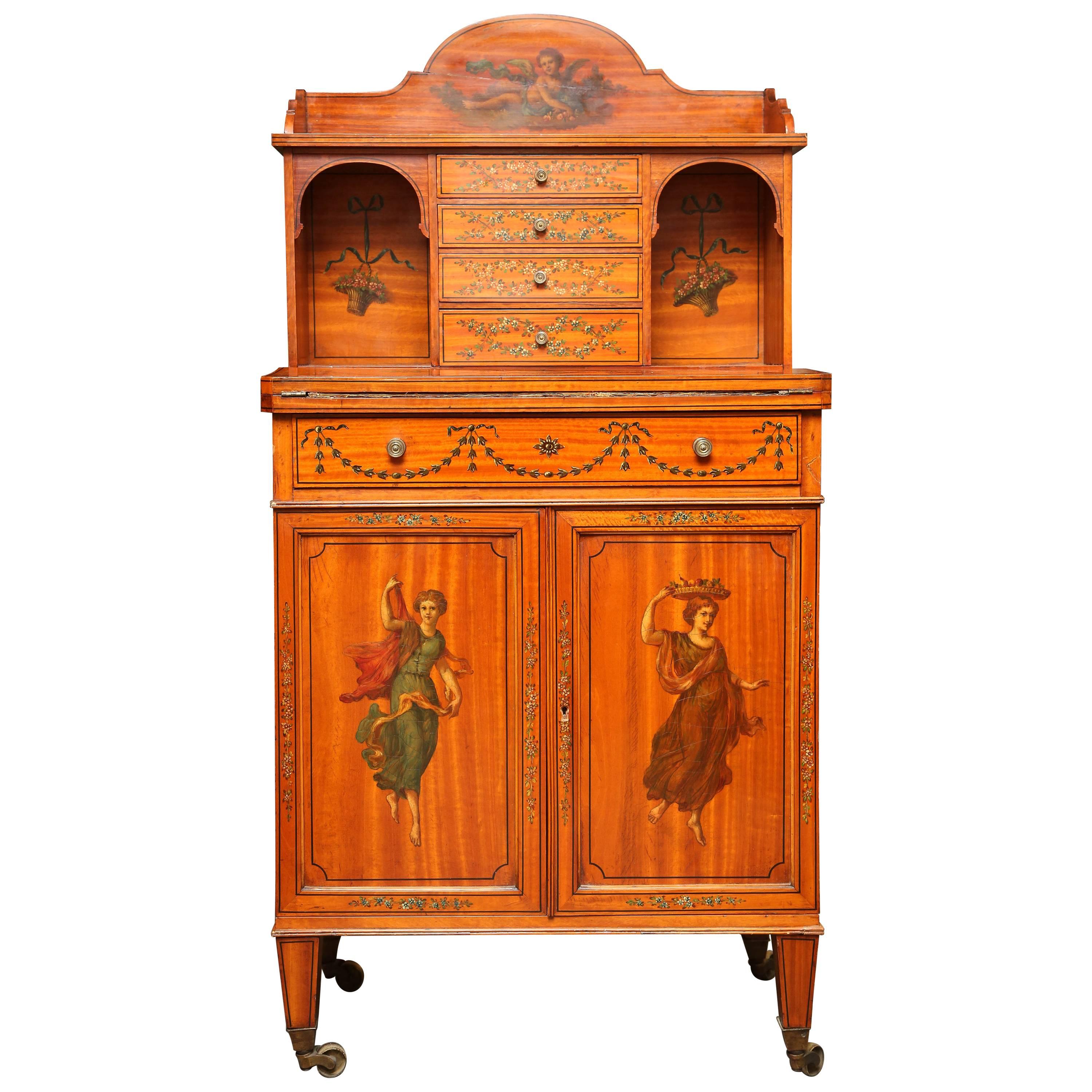 Fine 19th Century Adam Style Lady's Desk For Sale