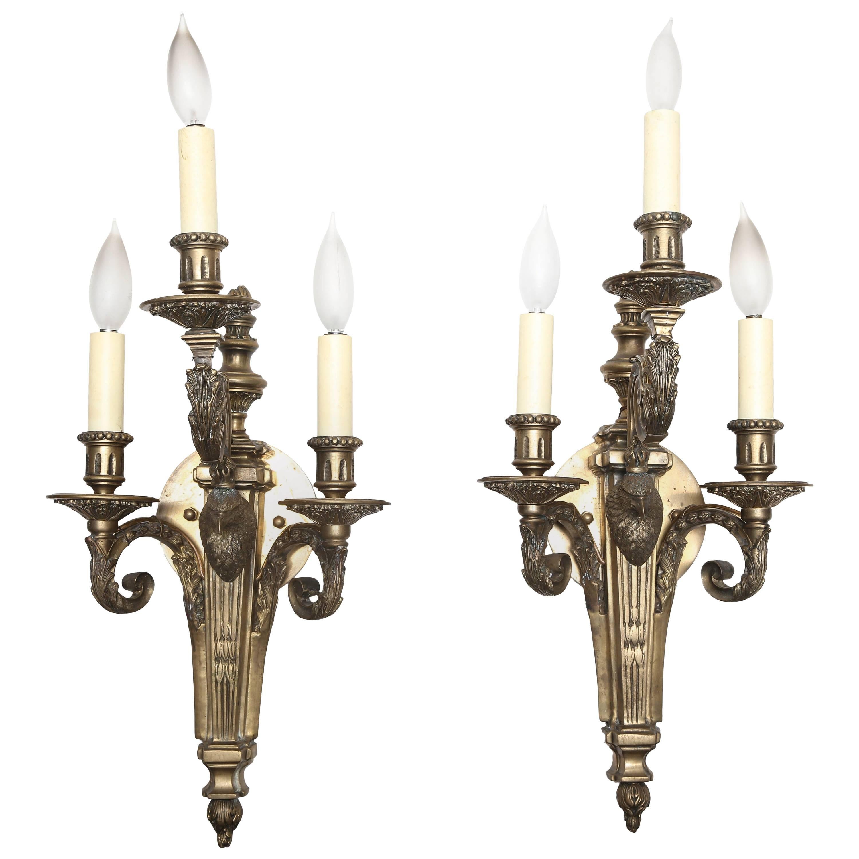 Superb Pair Of Russian Empire Style Sconces