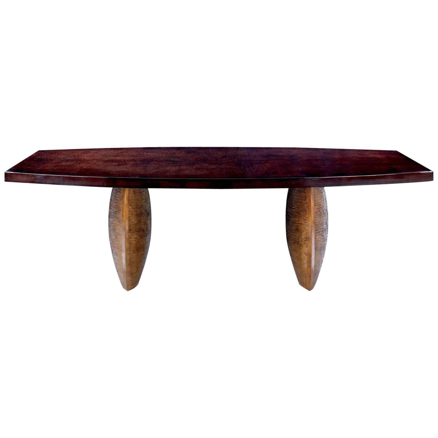 Dining Room Table Dogwood France Modern Contemporary Bronze Legs For Sale
