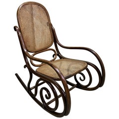 Thonet-Schaukelstuhl, um 1885