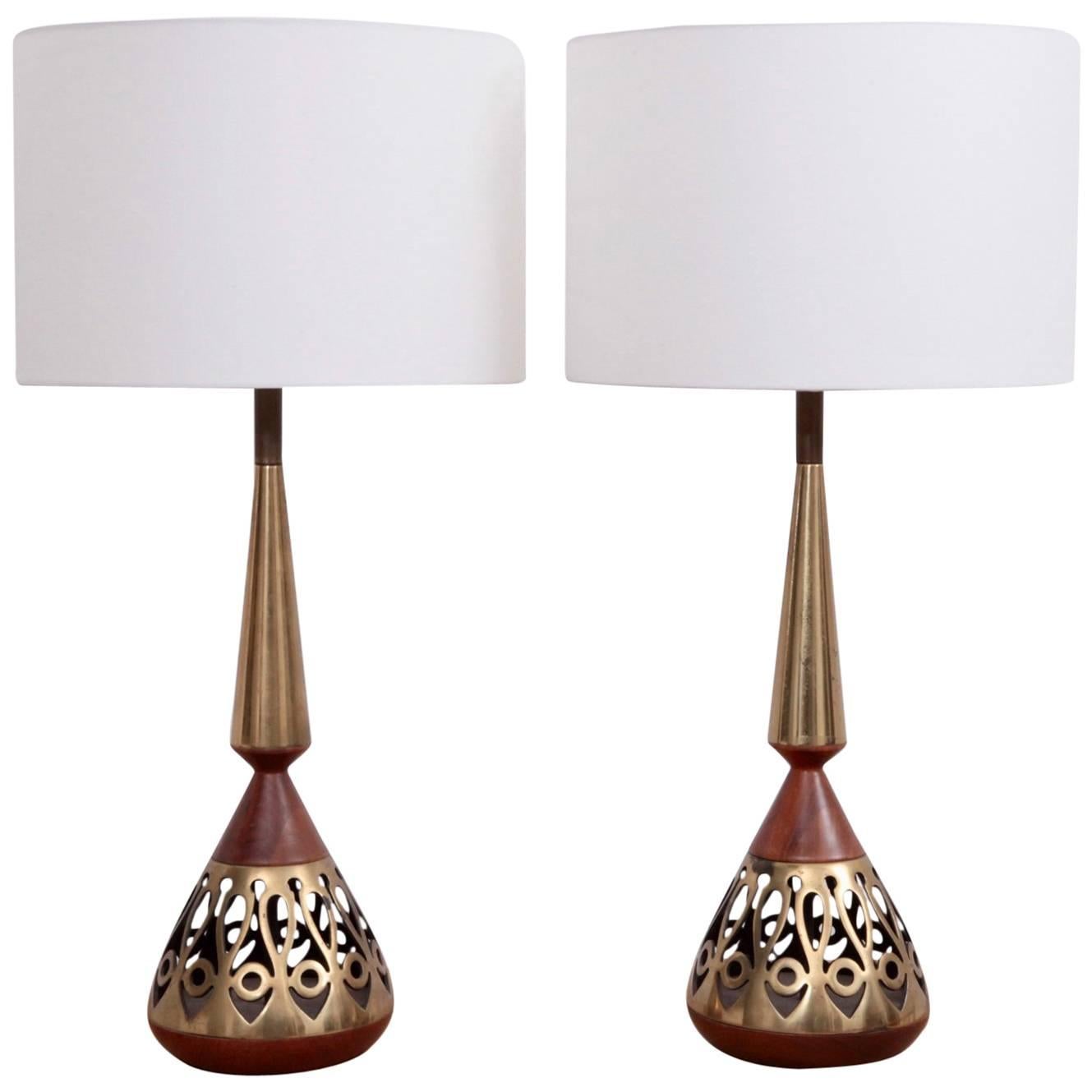 Pair of Large Tony Paul Table Lamps for Westwood Lightning