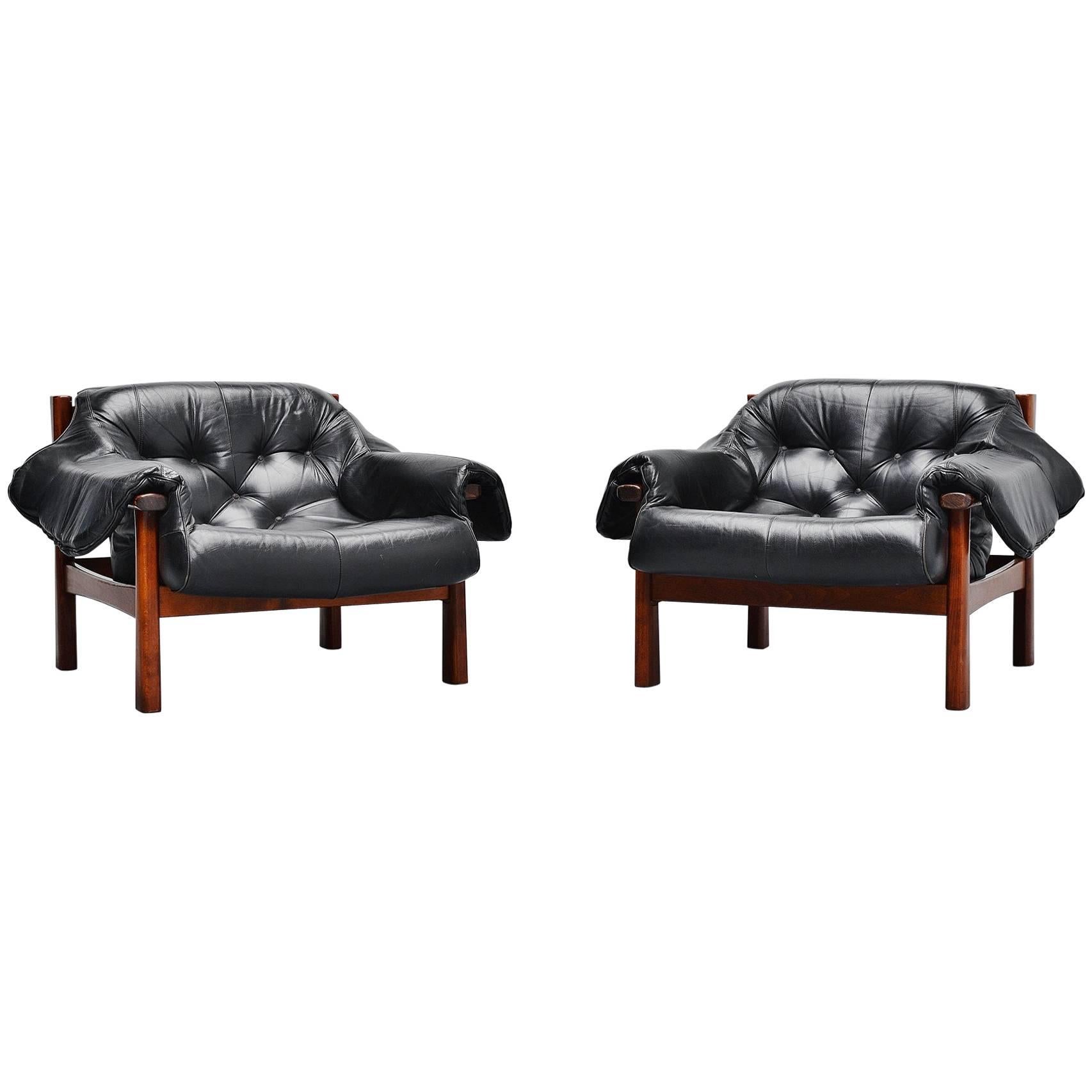Pair of Percival Lafer Lounge Chairs, Brazil, 1960