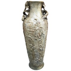 Friedrich Goldscheider Attributed Large Symbolist Vase "Iris"