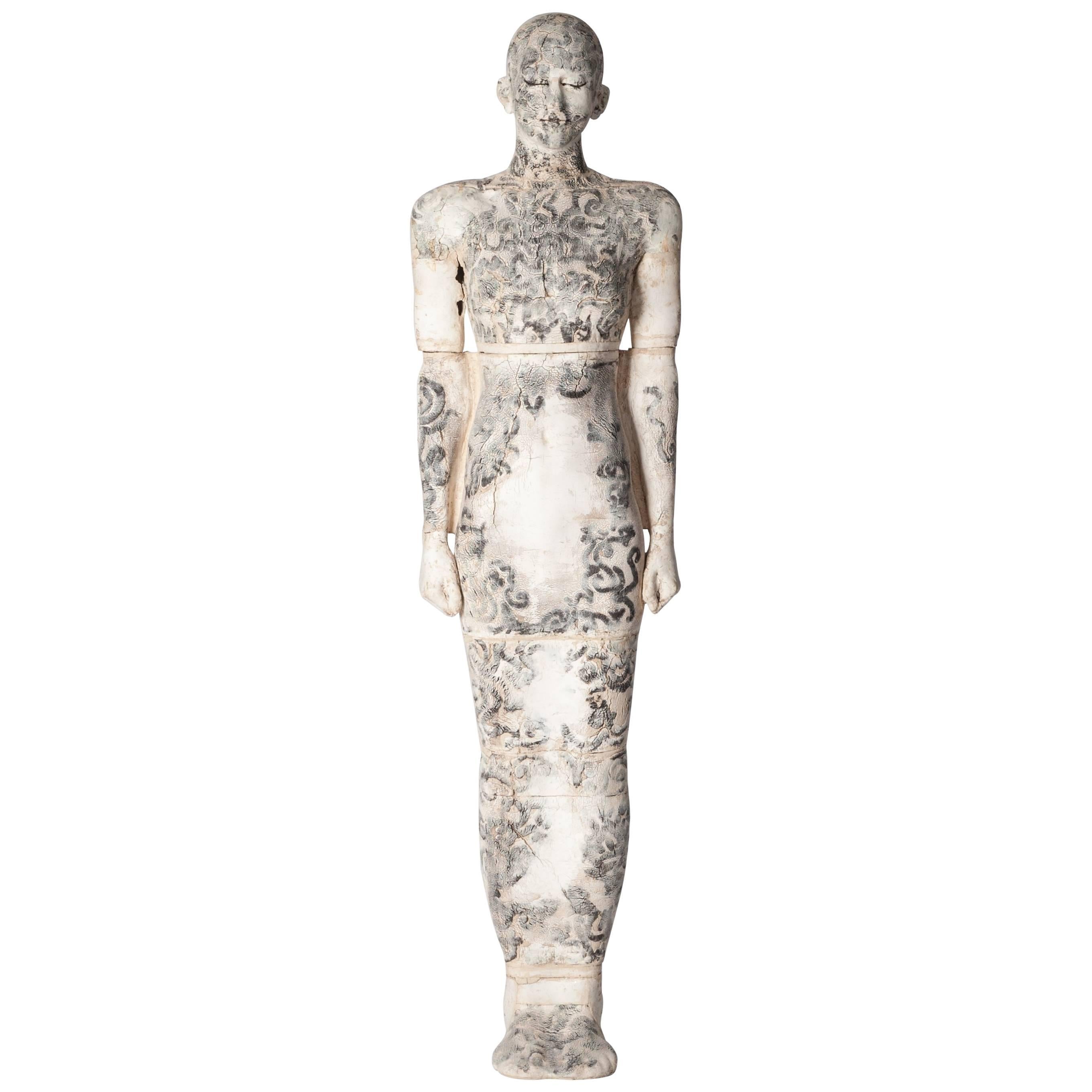 Contemporary Ceramic Figural Lifesize Female Sculpture by Dora Várkonyi For Sale
