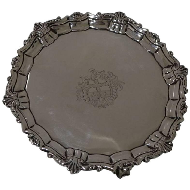 Irish Britannia Standard George III Antique Salver Dublin Matthew West