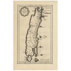 Antique Map of the Island of Java, Indonesia by P. Van Der Aa, 1713
