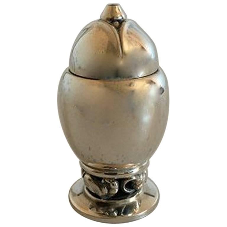 Georg Jensen Blossom Sterling Silver Saltshakers #2A For Sale