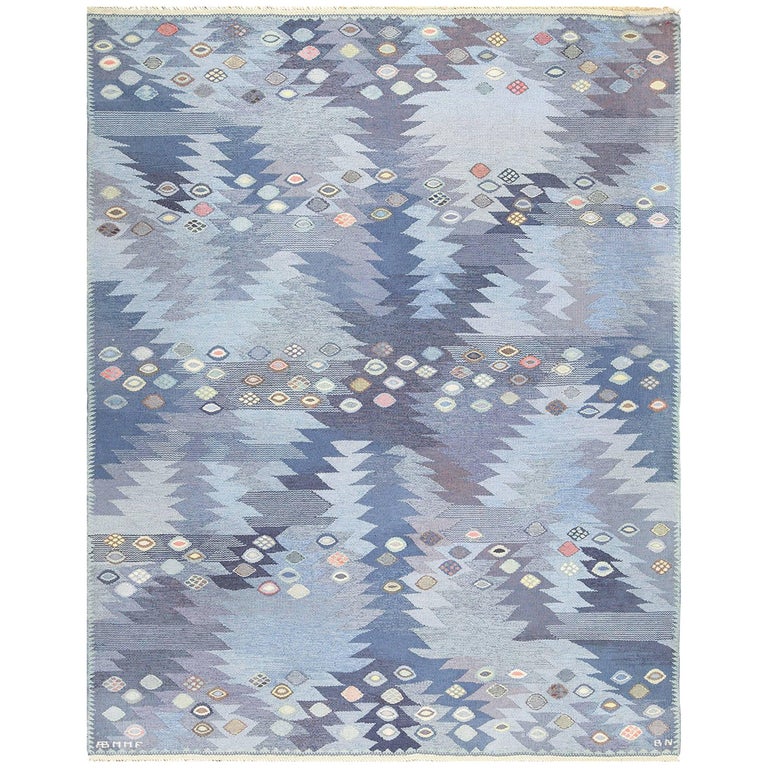 Vintage Marta Maas Scandinavian Rug by Barbro Nilsson at 1stDibs