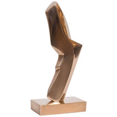 Gilt Bronze Abstract Sculpture by Canadian May Marx