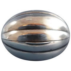 Gorham Sterling Silver Nutmeg Grater Nutshell Shape Hollowware