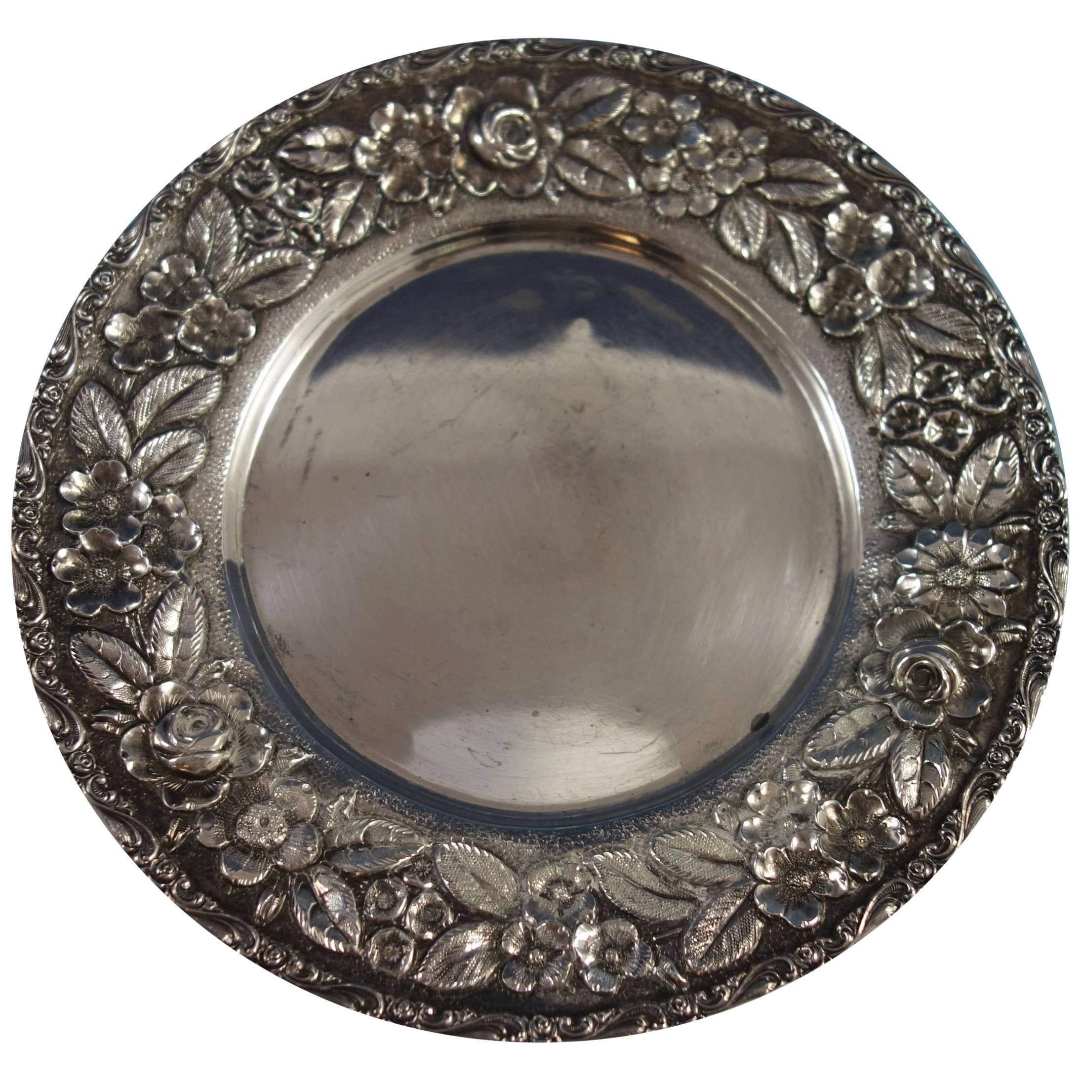 Baltimore Rose by Schofield Sterling Silver Bread and Butter Plate Hollowware
