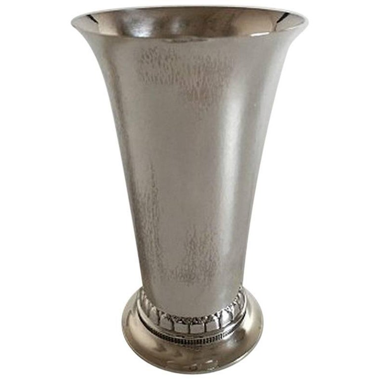 Jensen Sterling Silver Vase 115A at 1stDibs