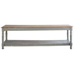 Antique Provincial Drapery Table