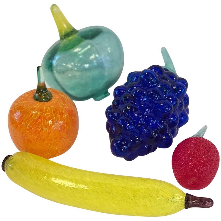 Kosta Boda Blown Glass Fruit at 1stDibs
