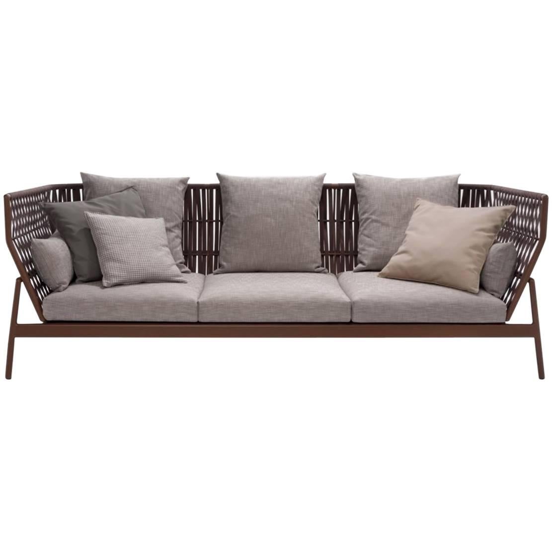 Roda Indoor or Outdoor Piper 103 Sofa Designed by Rodolfo Dordoni