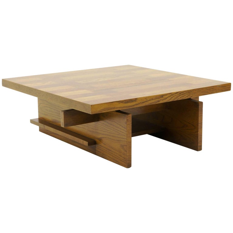Coffee Table by Lane Heavy Walnut Construction at 1stDibs