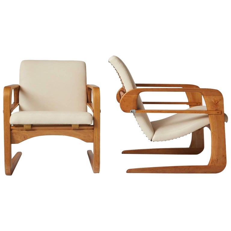 Pair of KEM Weber "Airline" Chairs