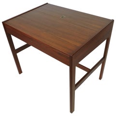 Arne Wahl Iversen Danish Modern Teak Desk or Vanity Table, Model 82