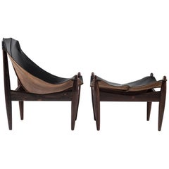 Scandinavian Easy Chair and Ottoman Model 272 Designed by Illum Wikkelsø