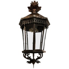 Very Large 19th Century Brass Lantern