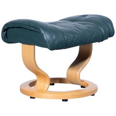 Stressless Reno Footstool Leather Green Relax Function Modern Footrest
