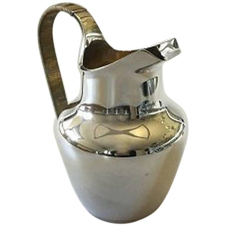 Georg Jensen Sterling Silver Water Pitcher Designed by Ib Bluitgen #894A For Sale