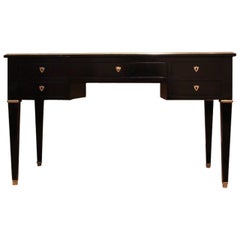 French Ebonized Bureau Plat