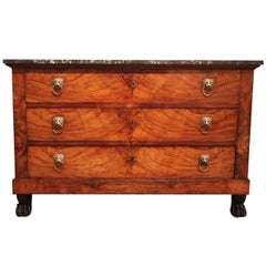 Early 19th Century French Empire Walnut Commode