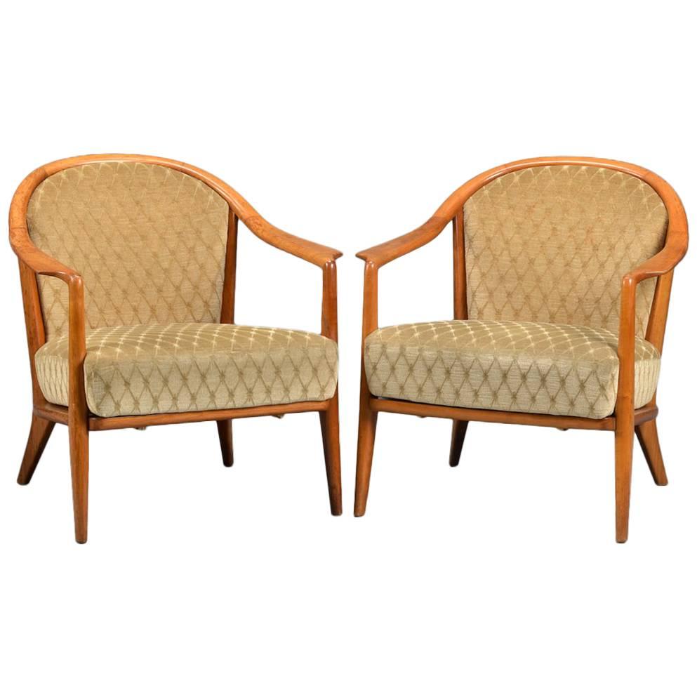 Pair of Swedish Bergere Armchairs For Sale