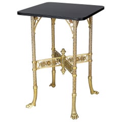 American Aesthetic Movement Brass Table