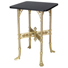 American Aesthetic Movement Brass Table American Aesthetic Movement Brass Table