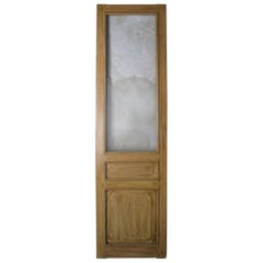 ON SALE  19th Century French Etched Glass Door