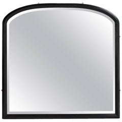 Arch Top Ebonised Mirror, circa 1900