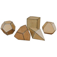 Vintage Five Cardboard Crystal Forms