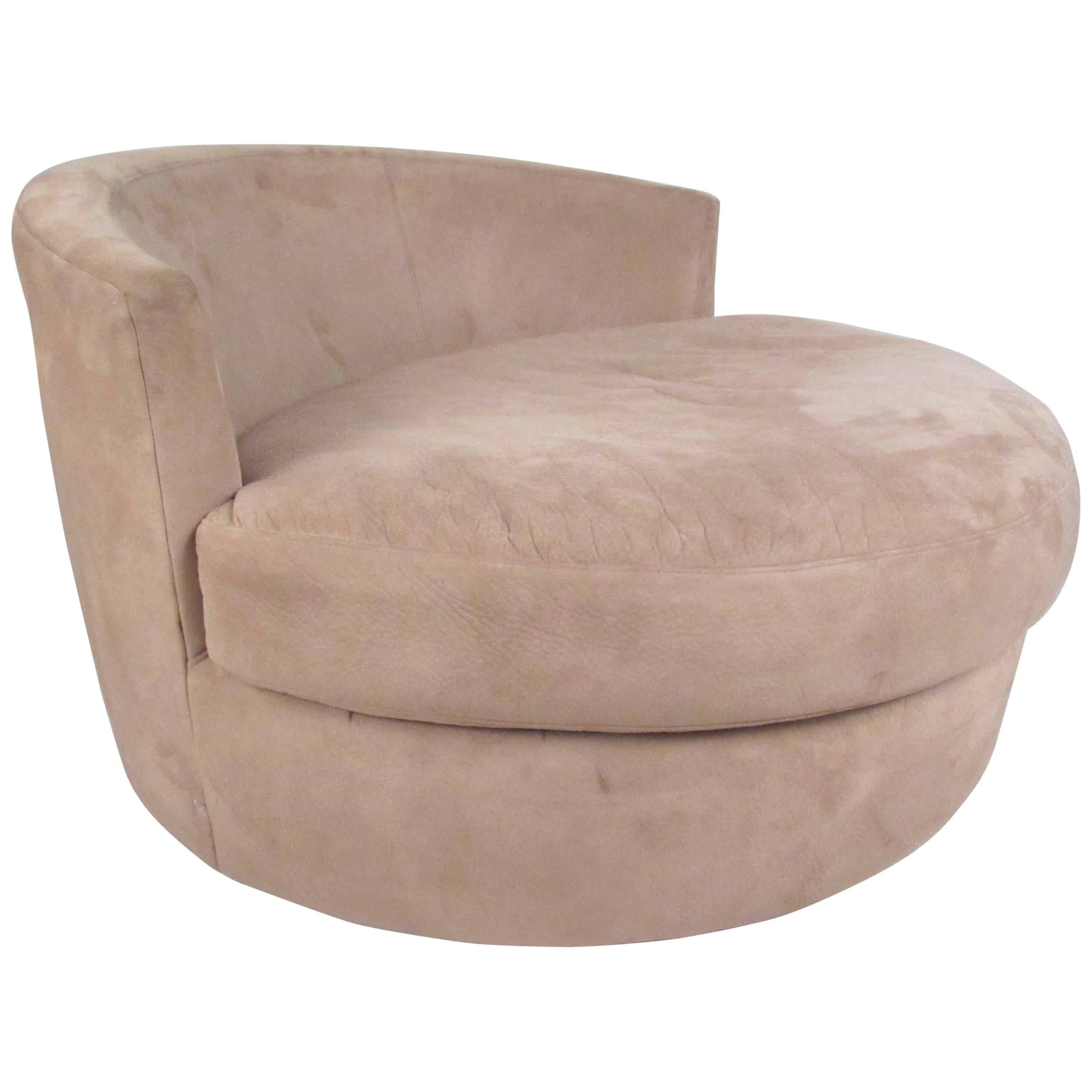 Stylish Modern Swivel Lounge Chair after Adrian Pearsall