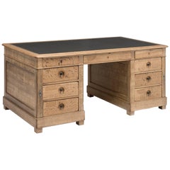 Oak Pedestal Desk, circa 1920