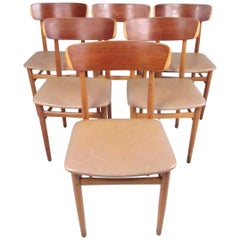 Set of Mid-Century Modern Bentwood Dining Chairs