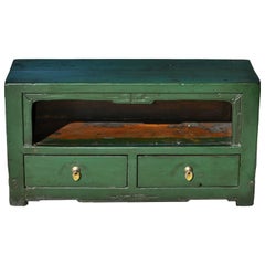 Antique Green Chinese Altar Table