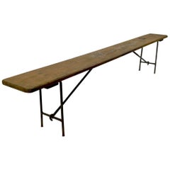 Nautical Folding Campaign Industrial Bench