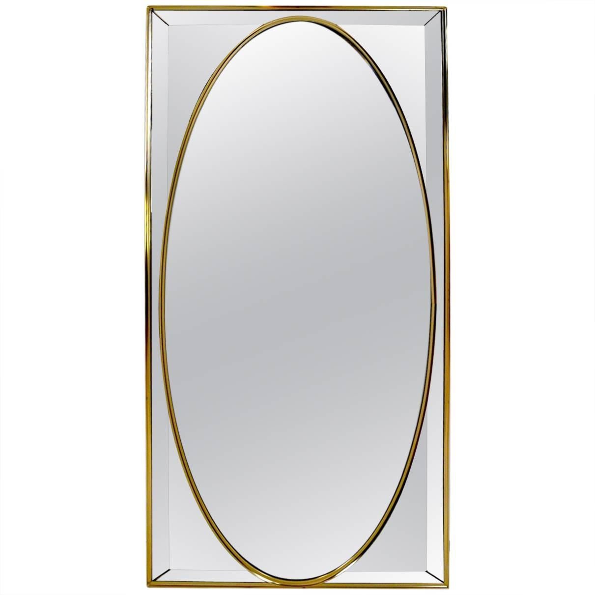 Decorative Mirror on Mirror Attributed to Labarge