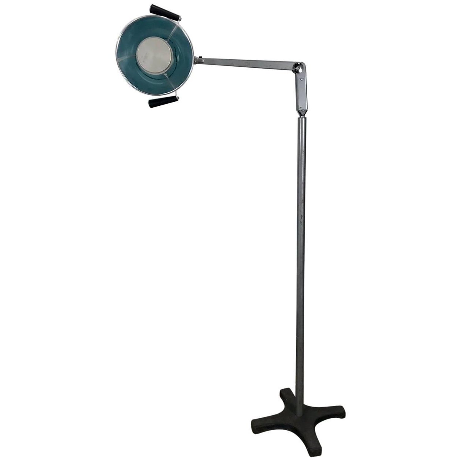 Midcentury Diminutive Surgical Floor Lamp by Burton For Sale at 1stDibs | burton  lamp for sale, burton floor lamp, tubular floor lamp
