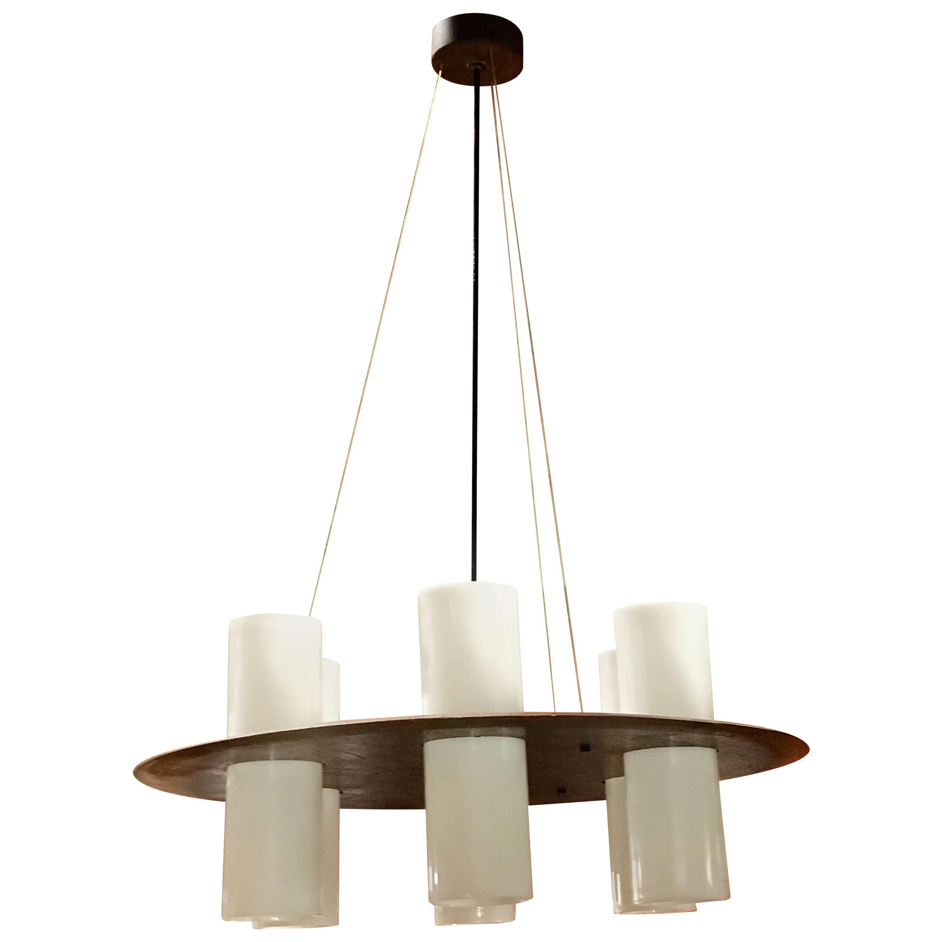 Esperia Round Chandelier, Italy, 1960 For Sale